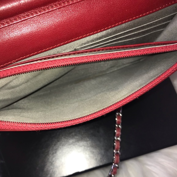 ❤️SOLD❤️ CHANEL Quilted Red Patent Leather WOC - Picture 15 of 16